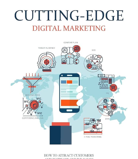 A dynamic digital marketing environment featuring advanced tools and strategies, highlighting innovation and creativity.