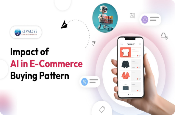 Visual representation of AI's impact on e-commerce, highlighting shifts in consumer purchasing patterns and decision-making.